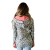 Spot On Full Zip Leopard Print Sweatshirt